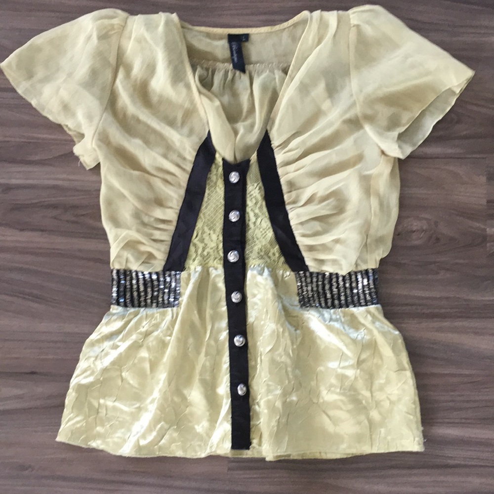 Green boutique blouse